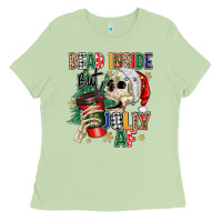 Matcha dead inside but jolly as fuck Ladies Tee - MaliasSmallBusiness