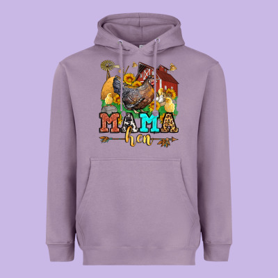 Mama Hen Heavyweight Hoodie Designed By Lillyallendesigns