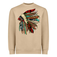 Mushroom christmas indian headdress Heavyweight Sweatshirt - JahusDesignShop