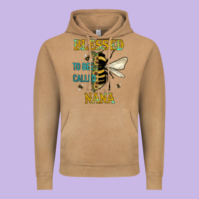 Blessed To Bee Nana Vintage Hoodie Designed By Jahusdesignshop