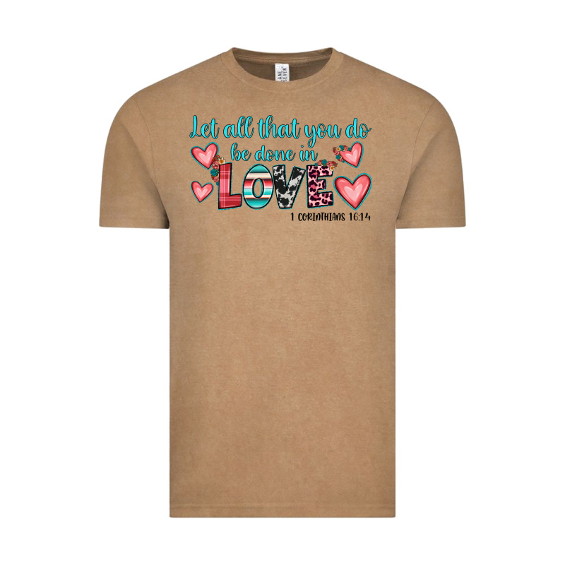Let All That You Do Be Done In Love Vintage Tee by JahusDesignShop | Teevron
