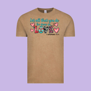 Let All That You Do Be Done In Love Vintage Tee Designed By Jahusdesignshop