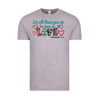 Vintage Zinc let all that you do be done in love Vintage Tee - JahusDesignShop