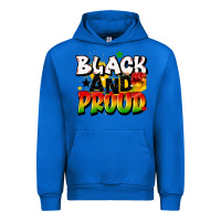Cobalt black and proud Urban Hoodie - CowGirlArtShop