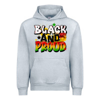 Heather Grey black and proud Urban Hoodie - CowGirlArtShop