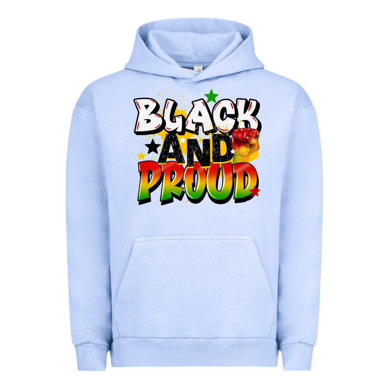Black And Proud Urban Hoodie by CowGirlArtShop | Teevron