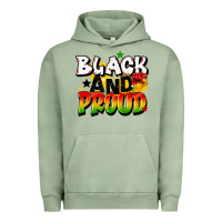 Pigment Oil Green black and proud Urban Hoodie - CowGirlArtShop