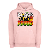 Pigment Salmon black and proud Urban Hoodie - CowGirlArtShop
