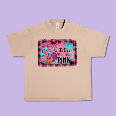 In October We Wear Pink Urban Heavy Tee Designed By Jahusdesignshop