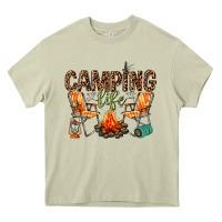 Mossy camping life Heavy Core Tee - texasbilliewilder