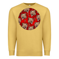 Antique Gold christmas pig Premium Sweatshirt - LillyAllenDesigns