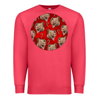 Cardinal christmas pig Premium Sweatshirt - LillyAllenDesigns