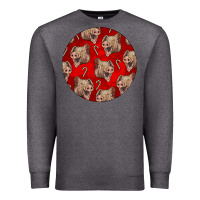 Charcoal Heather christmas pig Premium Sweatshirt - LillyAllenDesigns