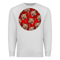 Dove Grey christmas pig Premium Sweatshirt - LillyAllenDesigns