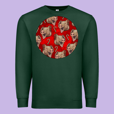 Christmas Pig Premium Sweatshirt Designed By Lillyallendesigns