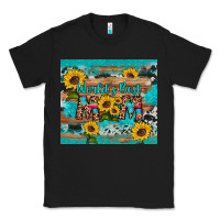 Black world's best mom sunflower leopard cowhide Classic Tee - Artiststas