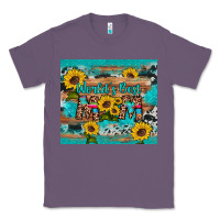 Lavender world's best mom sunflower leopard cowhide Classic Tee - Artiststas