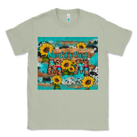 Matcha world's best mom sunflower leopard cowhide Classic Tee - Artiststas