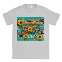 Moon Dust world's best mom sunflower leopard cowhide Classic Tee - Artiststas