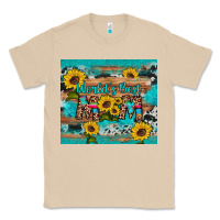 Mushroom world's best mom sunflower leopard cowhide Classic Tee - Artiststas