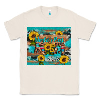 Natural world's best mom sunflower leopard cowhide Classic Tee - Artiststas