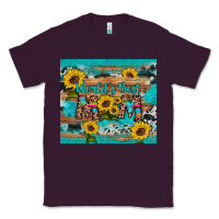 Plum world's best mom sunflower leopard cowhide Classic Tee - Artiststas