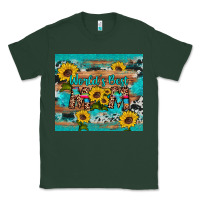 Sports Green world's best mom sunflower leopard cowhide Classic Tee - Artiststas