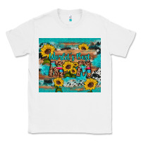 White world's best mom sunflower leopard cowhide Classic Tee - Artiststas