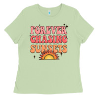 Matcha forever chasing sunsets Ladies Tee - JahusDesignShop