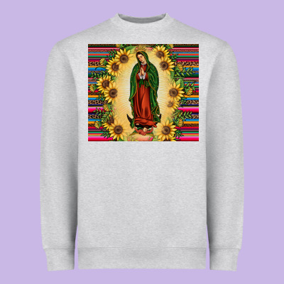 Our Lady Of Guadalupe Heavyweight Sweatshirt Designed By Jahusdesignshop