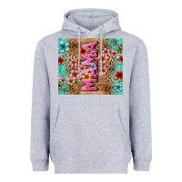 Heather Grey floral mama Heavyweight Hoodie - LillyAllenDesigns