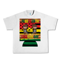 Lunar Rock juneteenth freedom day 12 oz can cooler (regular) 2 Urban Heavy Tee - Artiststas