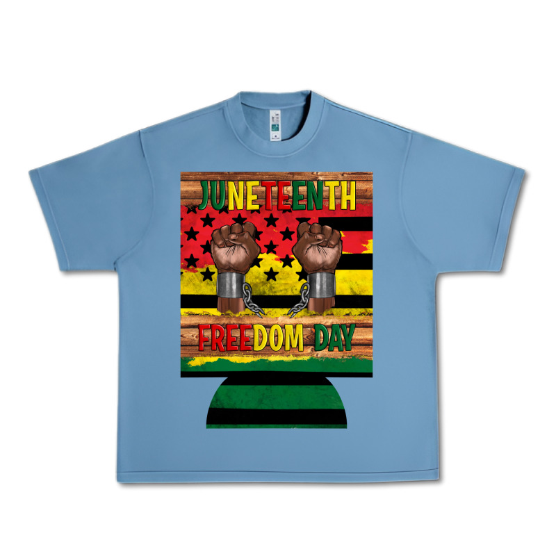 Juneteenth Freedom Day 12 Oz Can Cooler (regular) 2 Urban Heavy Tee by Artiststas | Teevron