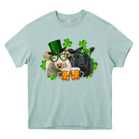 Arona St. Patrick's Day Charolais And Black Angus Cows Heavy Core Tee - RanaPortraitStore