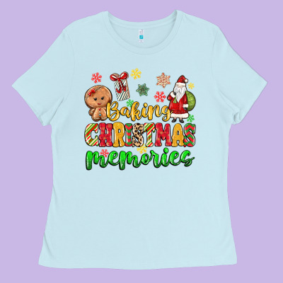 Ladies Tee baking christmas memories