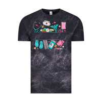 Cloud Black nurse elements with costom name Vintage Tee - AdoDesignShop