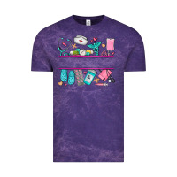 Cloud Purple nurse elements with costom name Vintage Tee - AdoDesignShop