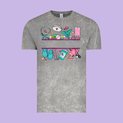 Nurse Elements With Costom Name Vintage Tee Designed By Adodesignshop