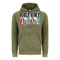 Vintage Olive baseball mama Vintage Hoodie - JahusDesignShop