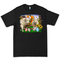 Black easter farm cows bunny ears and eggs Premium Tee - RanaPortraitStore