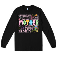 Black retro mother Long Sleeve Tee - JahusDesignShop