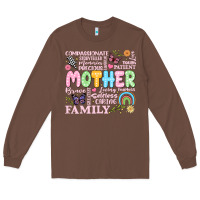 Chestnut retro mother Long Sleeve Tee - JahusDesignShop