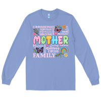 Colony Blue retro mother Long Sleeve Tee - JahusDesignShop
