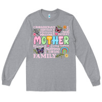 Heather Grey retro mother Long Sleeve Tee - JahusDesignShop