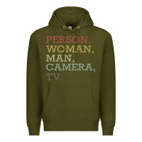 Army Green Person Woman Man Camera Tv Premium Hoodie - Bettercallsaul