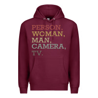 Person Woman Man Camera Tv Premium Hoodie | Teevron