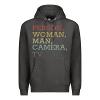 Charcoal Heather Person Woman Man Camera Tv Premium Hoodie - Bettercallsaul