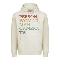 Oatmeal Heather Person Woman Man Camera Tv Premium Hoodie - Bettercallsaul
