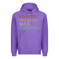 Purple Person Woman Man Camera Tv Premium Hoodie - Bettercallsaul