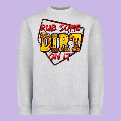 Rub Some Dirt On It Softball Heavyweight Sweatshirt Designed By Jasminsmagicworld